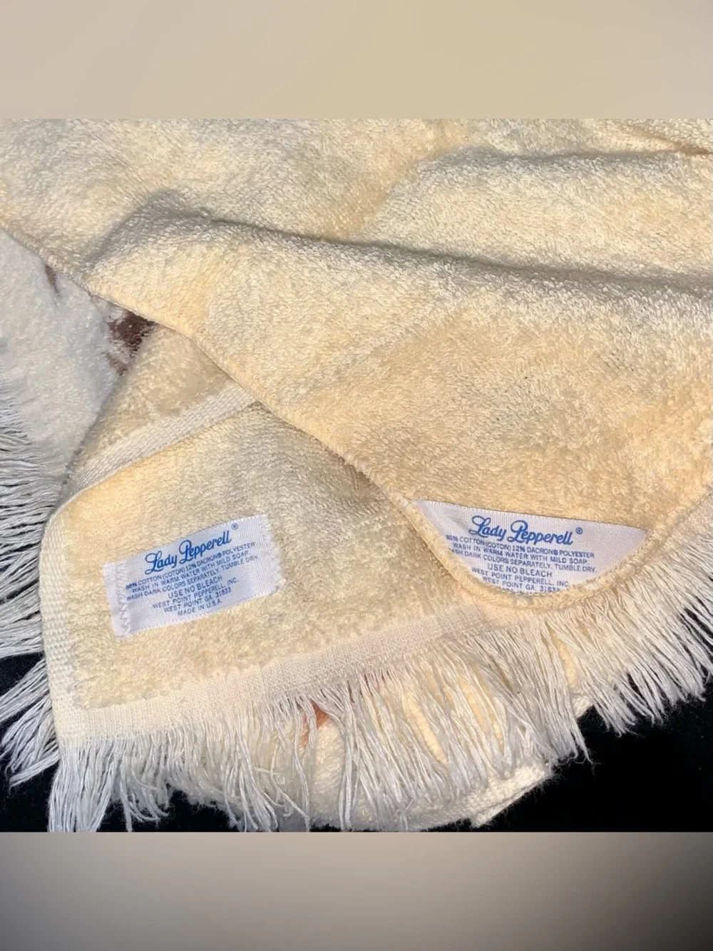 Vintage Lady Pepperell Safari/Jungle Bath Towel & Washcloth Set